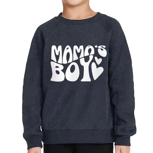 Mama's Boy Heart Toddler Raglan Sweatshirt - Boho Design for Boys - Stylish Clothing for Boys2