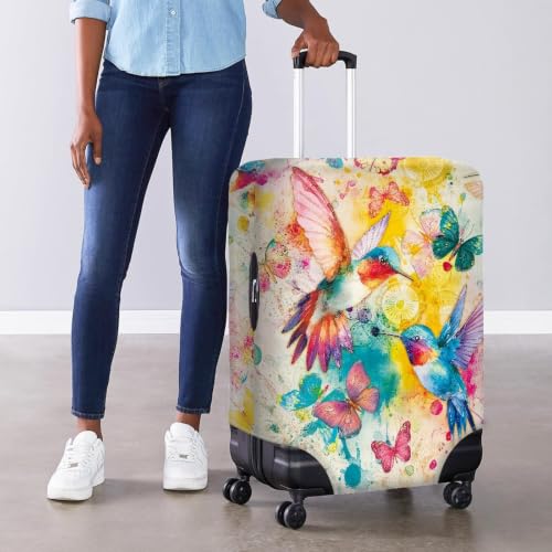 Protégez votre Valise des Rayures avec la Housse Elastique Oiseau Vert