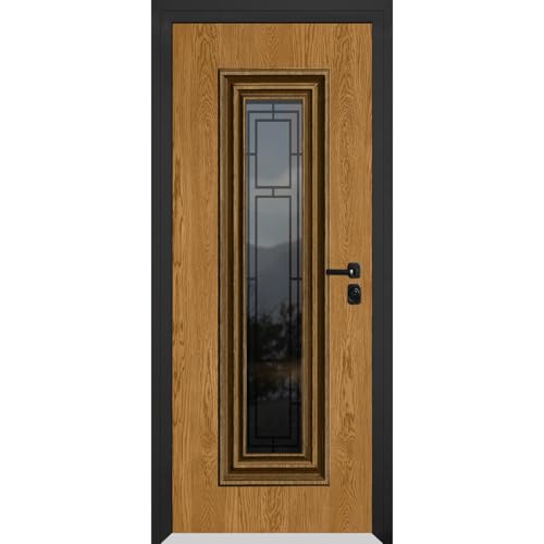 VDOMDOORS Front Exterior Prehung Steel Door Ballucio 6644