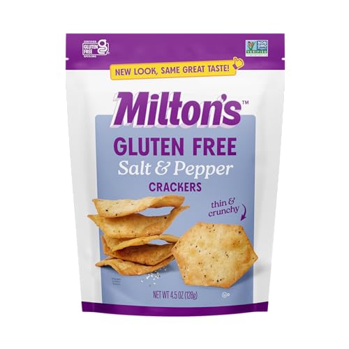 Miltons Craft Bakers Salt & Pepper Crackers, 4.5 Oz