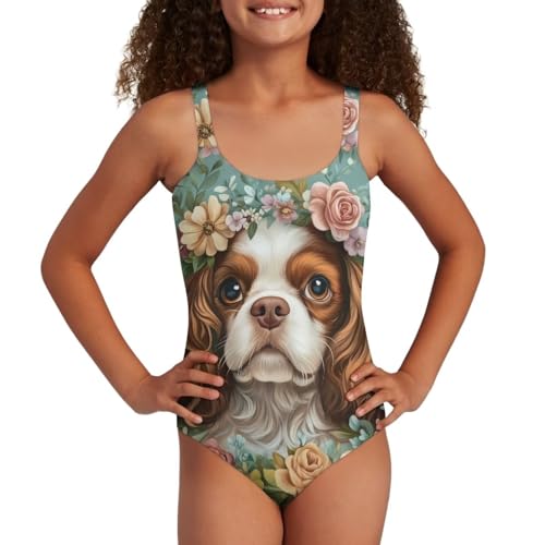 Image of Uourmeti Girls' One-Piece Swimwear Halter Bathing Suit Big Kids Summer Beach Swim Suits Swimming Wear