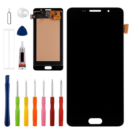 Vvsialeek [con marco] Reemplazo de pantalla OLED compatible para Galaxy A5 (2016) [5,2'] SM-A5100, SM-A510F, SM-A510M LCD Touch Screen con kit de herramientas