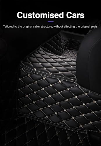 Tapis de sol cuir VW Passat B6 2006-2010 intérieur luxe beige