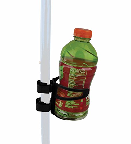 Blue Jay An Elite Healthcare Brand Hold My Drink Universal Beverage Holder with Non-Slip Strip for All Mobility Equipment | Easy to Install Holds Beverages with Flexible Cup Holder | Black