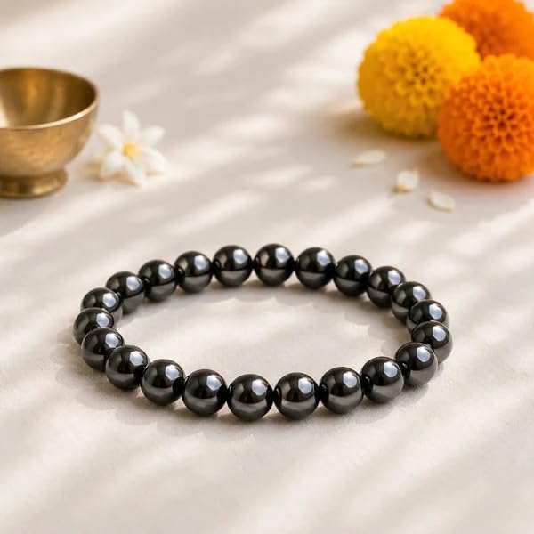 Image of Beaded Bracelet for Men & Women | Stretchable Handmade Prayer Meditation Yoga Wrist Bracelet | Stylish Everyday Wear | Free Size