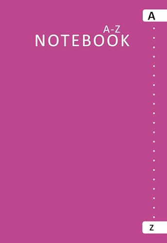 A - Z Notebook: 6 Pages per Letter, 158 Pages, A6 | Alphabetical Notebook with Tabs | A To Z Index Alphabet Note Book, Lined Journal Organiser | Ideal ... Address Book, Password Organizer - Pink Cover