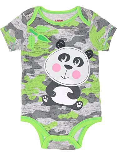 Funstuff Baby Boy Girl 5 Pack Animal Bodysuits Lion Panda Dinosaur Tiger Shark (24 Months) #TOP2