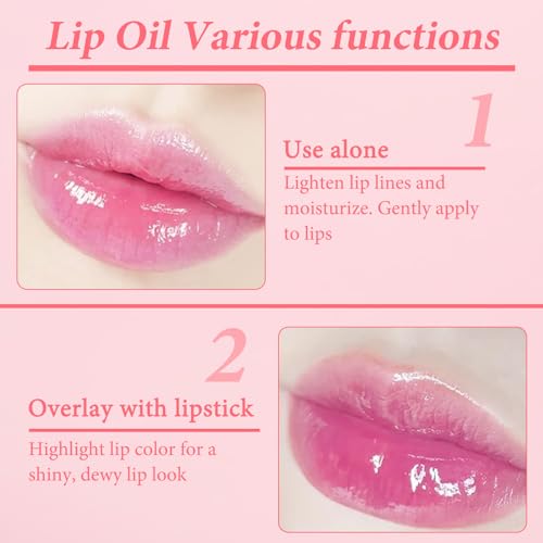 3pcs Lip Glow Oil for Hydrating Long Lasting Lip Plumping Lip Gloss, Lip Oil Set Repairing Dry Lips, Moisturizing Lip Oils, Tinted Lip Oil to Women Girls Gifts - Image 7