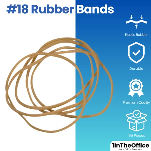1Intheoffice Rubber Band Size 18, Beige Rubber Band #18 thumb #1
