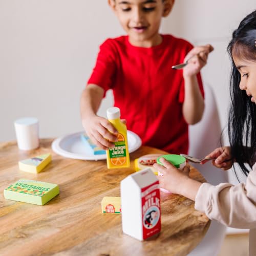 Melissa & Doug Fridge Food Wooden Play Food Kitchen Set - image 2