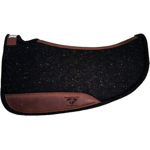 Diamond Wool Contoured Tough Barrel Saddle Pad for Horse Owners, Horse Riders - Adult, Unisex - 30" x 30" x 1" - 2.155 kg