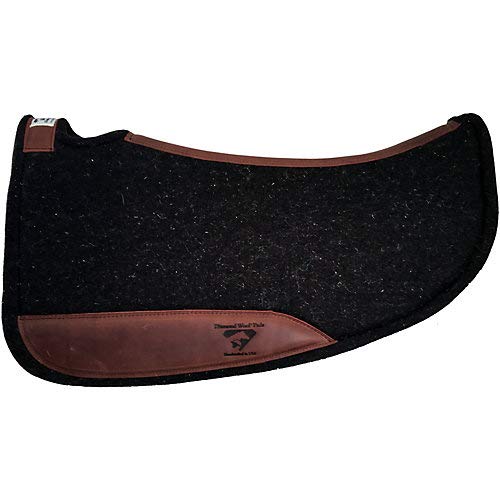 Diamond Wool Contoured Tough Barrel Saddle Pad for Horse Owners, Horse Riders - Adult, Unisex - 30" x 30" x 1" - 2.155 kg