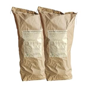 BIOGRILL Holzkohle 20kg – Grillkohle 10kg – Buchenholzkohle – Restaurant Grillkohle – Steakhouse Holzkohle – Grill Kohle für BBQ & Kohlegrill – Premium Qualität – 2x10kg (20kg)