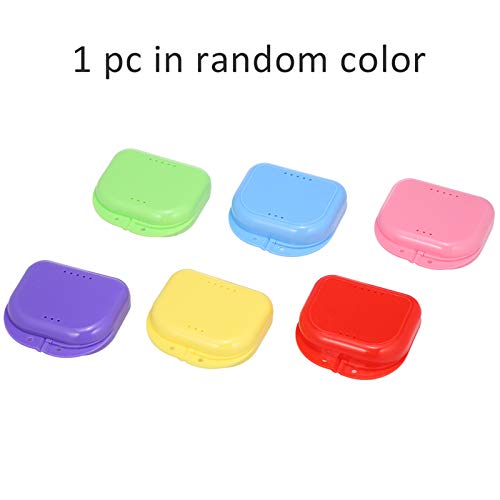 Caixa de dentadura Lasamot para dentadura caixa de limpeza de dentes falsos, caixa de limpeza de den