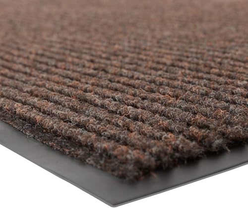 Notrax 109 Industrial Door Mat, 3' x 5' Entrance Mat, Heavy Duty Commercial Rugs for Entryway, Welcome Lobbies, Garage, and Mudroom, Made in the USA, Brown, Brush Step 109S0035BR by Notrax - Used condition - US$59.67