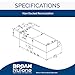 Broan-NuTone 413023 Ductless Range Hood Insert with Light, Exhaust Fan for Under Cabinet, 30-Inch, Black