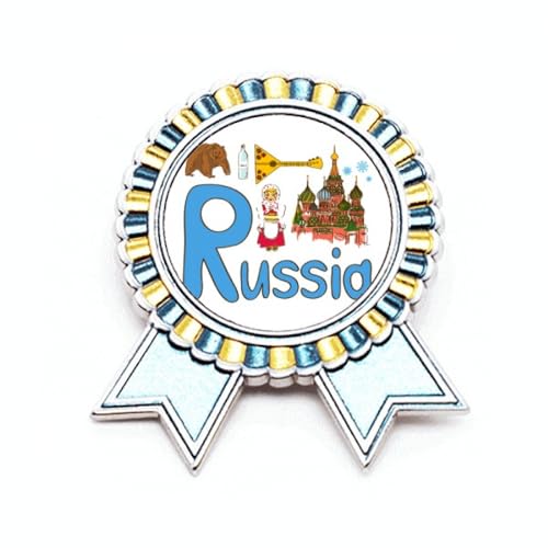 Broche symbole russe monument M pour accessoiriser vos vestes et manteaux d'hiver