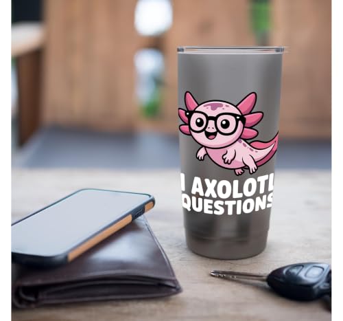 I Axolotl Questions Gobelet isotherme en acier inoxydable double paroi – vue 7