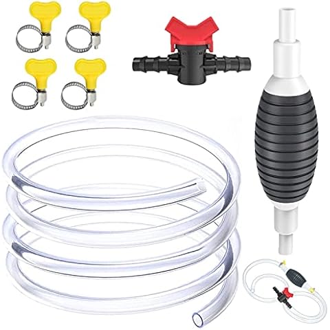 Hand Pump, 2 m Suction Pump for Petrol, Transfer Pump, Siphon Pump, Manual Transfer Pump, Car Hand Pump, Fuel Line Suction Pump, Portable Hose Pump for Petrol Liquid Fuel, Aquarium, Car Accessories Cover
