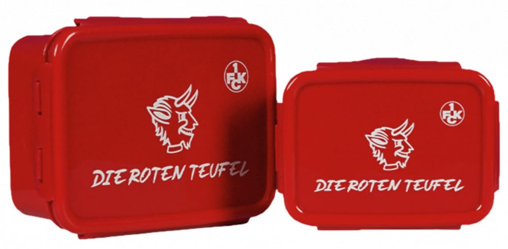 1. FC Kaiserslautern 1. FCK - Fiambrera (2 unidades), diseño de los diablos rojos