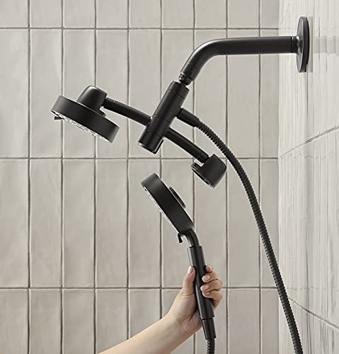 Kohler 23219-Bl Purist 2-In-1 Multifunction Shower Combo Kit, Rotating Showerhead With Handheld Shower Head, 2.5 Gpm, Matte Black #TOP2