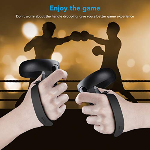 [Versão atualizada] Projeto KIWI Alça de aperto para Oculus Quest/Oculus Rift S Touch Controller Gri