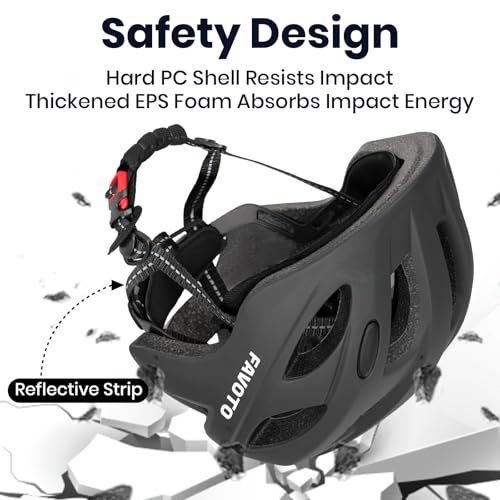 Casco de bicicleta para niños Favoto regulable y transpirable en color azul unisex 2