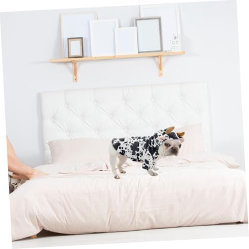 Disfraz para perro con diseño de vaca tamaño S miniatura 7