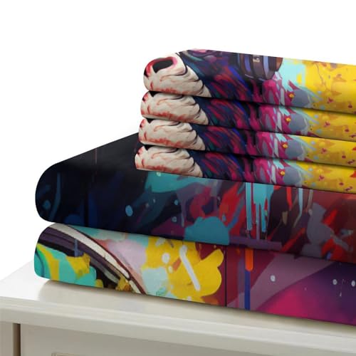 Parure de lit 3 pièces Gorilla 135x200 cm en microfibre pour lit simple