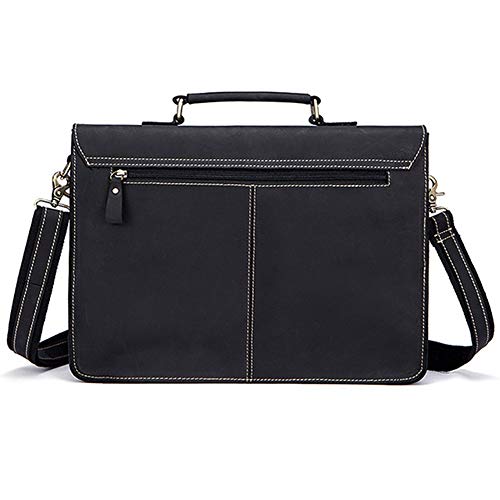 Mens Crossbody Messenger Bags Messenger Business Bags Leather Expandable Briefcase Shoulder Bag for Work Business2