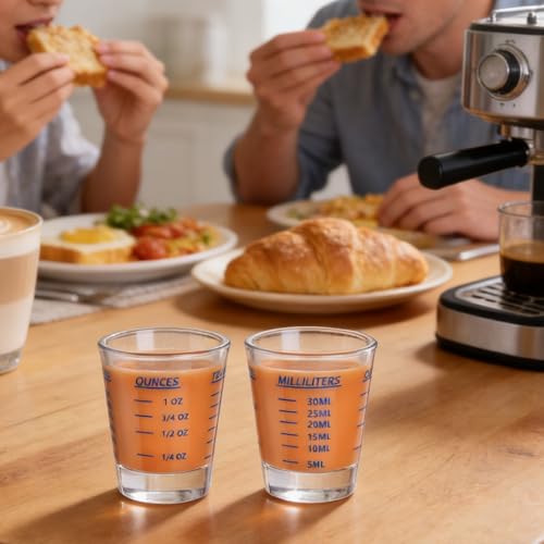 Vasos Medidores de Vidrio 1.5 oz, Pack 2, Azul miniatura 6