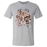 500 LEVEL San Antonio Spurs 2026 Playoffs Caricature Shirt (Heather Gray, XXXX-Large)
