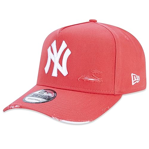Bone New Era 9FORTY A-Frame MLB New York Yankees Destroyed