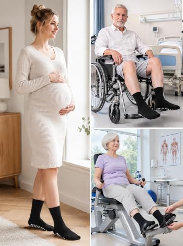 Image of ZAKASA Non Slip Grip Socks: Grippy Socks Men Women Hospital Elderly