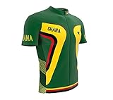 ScudoPro Ghana Full Zipper Bike Short Sleeve Cycling Jersey for Women - Size 3XL Multicolored