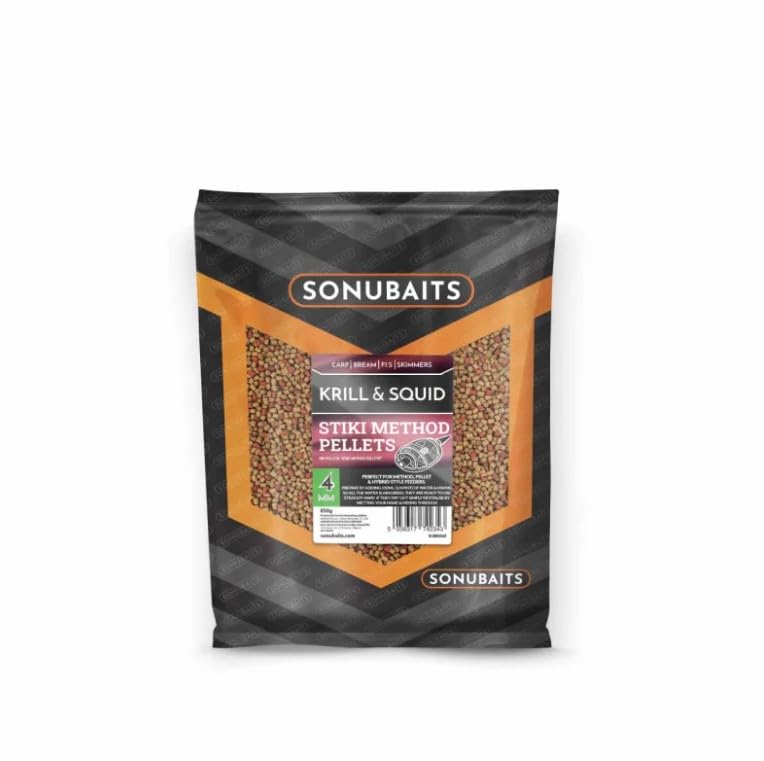 Preston Sonubaits Stiki Method Pellets 4mm X2 (Krill & Squid)