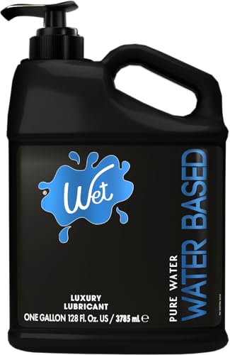 Image of Wet Silver Water-Based Lubricant | Long-Lasting, Original Premium Formula | Vegan, pH-Balanced, Hypoallergenic, Paraben-Free, Non-staining | Lube for Men, Women & Couples, 128 fl oz