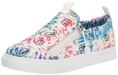 Steve Madden Girls Adaptive Glamm Sneaker, Tie Dye, 2 Little Kid #TOP30