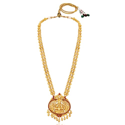 Image of Peora Gold Plated Bridal Jewellery Set with Kamarband Gift for Women Indian Traditional Ethnic Wedding