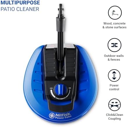 Bild 2 - Nilfisk Leistungsstarker Terrassenreiniger mit Leistungsregelung – Reinigt Holzterrassen, Keramikfliesen, Steinböden und Ziegelsteine (128500954)