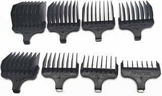 8 peines para cortadora n.° 1-, 1/8"-1", 3-25 mm, de repuesto, compatibles con Wahl T-Blade 9837 9854L 9860 9860L 9864 9867L 9867-100 9869 9870L 9876