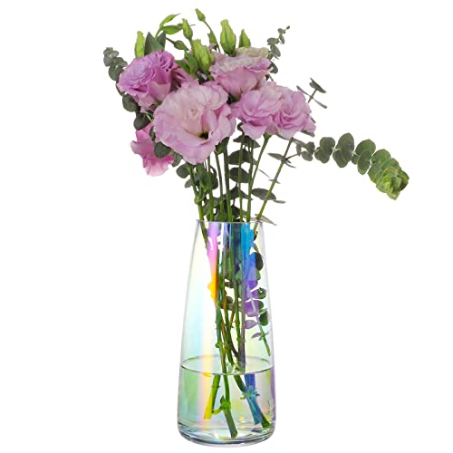 Gunlar Glass Vase Flower Crystal Vases Home Decor Modern Large Clear Glass Vases For Centerpieces For Home Office Wedding Living Room Decorations(Clear) #TOP5