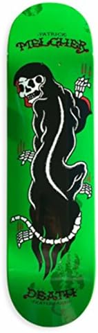 DEATH SKATEBOARDS Panther Deck (8.5) - Maple Wood, Multicolor including Green