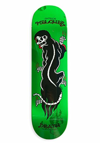 DEATH SKATEBOARDS Panther Deck (8.5) - Maple Wood, Multicolor including Green