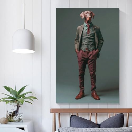 Poster de chien teckel impression sur toile décoration d'intérieur - 5