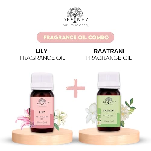 Image of Devinez Lilly, RaatRani Aroma Oil for Diffuser /Ultrasonic Aroma Diffuser /Tealight Diffuser /Reed Diffuser, 60ml Each