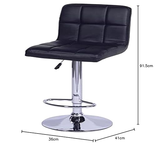 BANQUETA CONFORT ESTOFADA PRETA BASE CROMADA