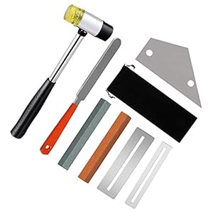 Gobesty Gitaar Luthier Tool Kit, Gitaar Polish Gereedschap Set Inclusief Gitaar Fret Kroning File, Rubber Hamer, Fret…