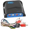 PAC LP7-4 L.O.C. PRO Series 4-Channel Line Output Converter with Remote Turn On , Blue