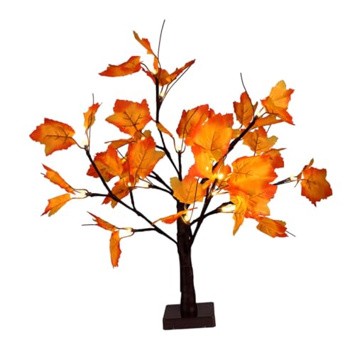 Gadpiparty Lámpara de Árbol Arce LED Luces para Decoración de Halloween Función Dual USB Adorno Luminoso para Fiestas para Celebraciones y Reuniones Familiares